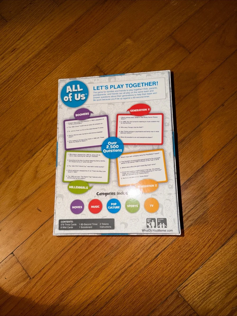 ALL of Us Trivia Game - Blue - Family Trivia for All Ages